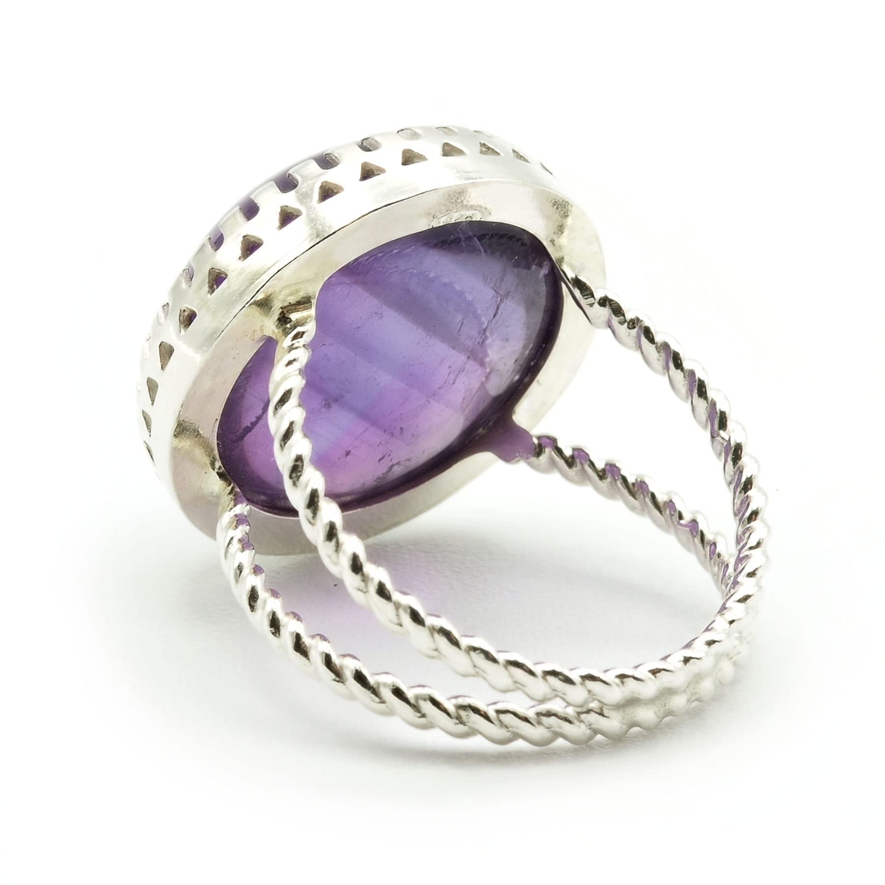 MEKI`S Anillo Plata 925 y Amatista