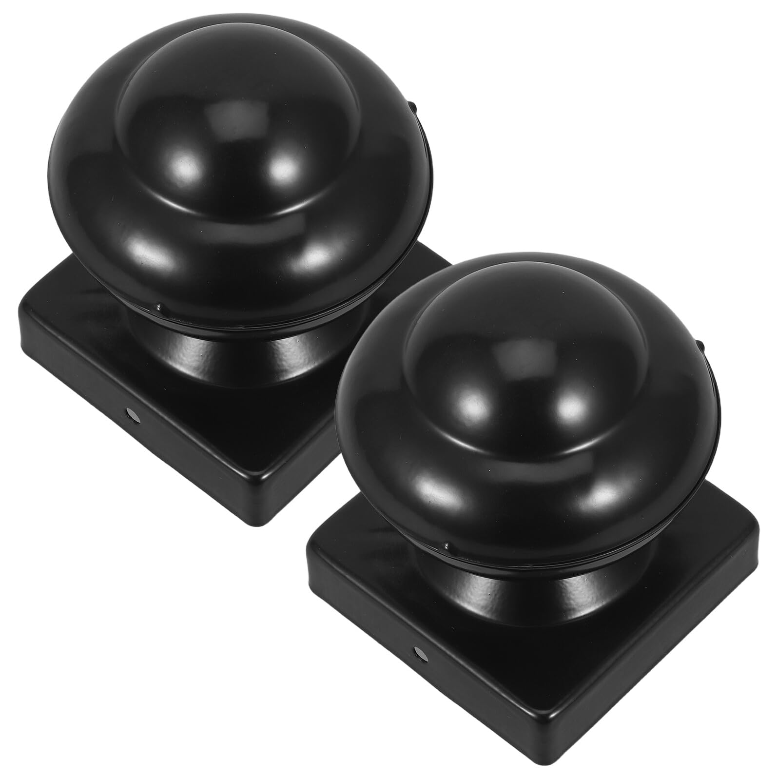 Capuchons de protection haut de gamme en fer noir pour finitions de portail