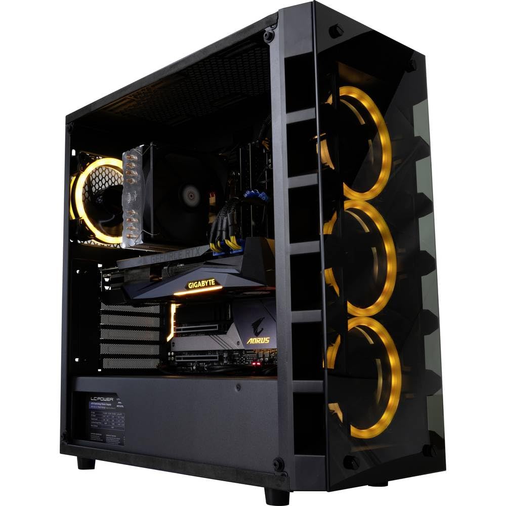 LC POWER CAJA PC GEH ATX Gaming 709B Solar_System_X (RGB)