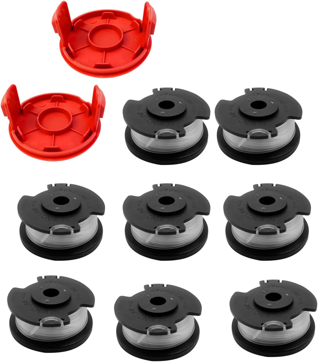 0.065" 17ft Replacement Trimmer Spool Compatible with Hyper Tough,Weed Eater String Spool Line Compatible with Hyper Tough 20V Max Weed Wacker String Trimmer HT-19-401-003-06 & HT-19-401-003-07