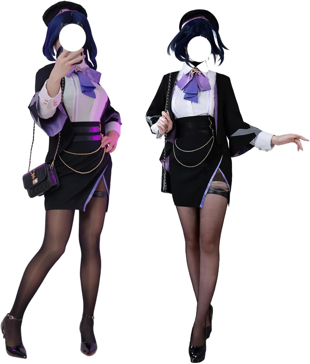 [HAOJEE]原神シグウィン/クロリンデコスプレ衣装『靴下、帽子、髪飾り、 飾り、アクセサリー、ウイッグ付き』原神 げんしん Ge