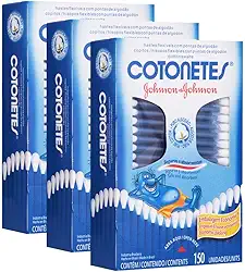 Kit Hastes Flexíveis Cotonetes 450 unidades