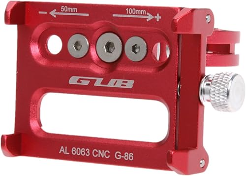GUB Soporte de teléfono para bicicleta, soporte universal para manubrio de bicicleta, abrazadera giratoria ajustable para bicicleta de montaña,