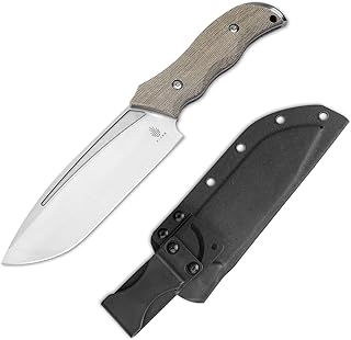 Kizer Metaproptizol Fixed Blade Knife with Sheath, 5.59” D2 Steel Blade, Survival Knife with Green Micarta Handle, Knife for Men Tactical, 1054A1 - Kizer