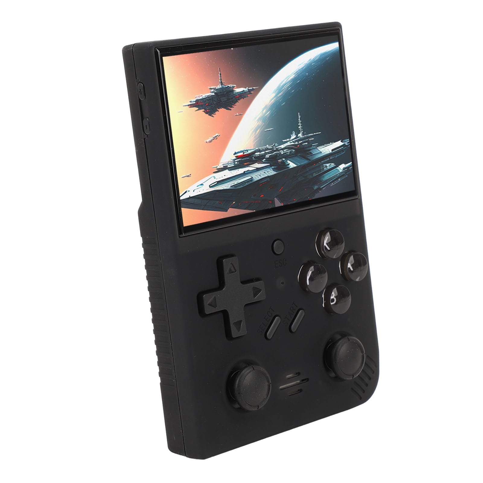 CHICIRIS Console di Gioco Portatile con Doppio Joystick Display IPS da 3,5 Pollici Giochi Integrati da 64 GB per gli Appassionati di Viaggi (BLACK)