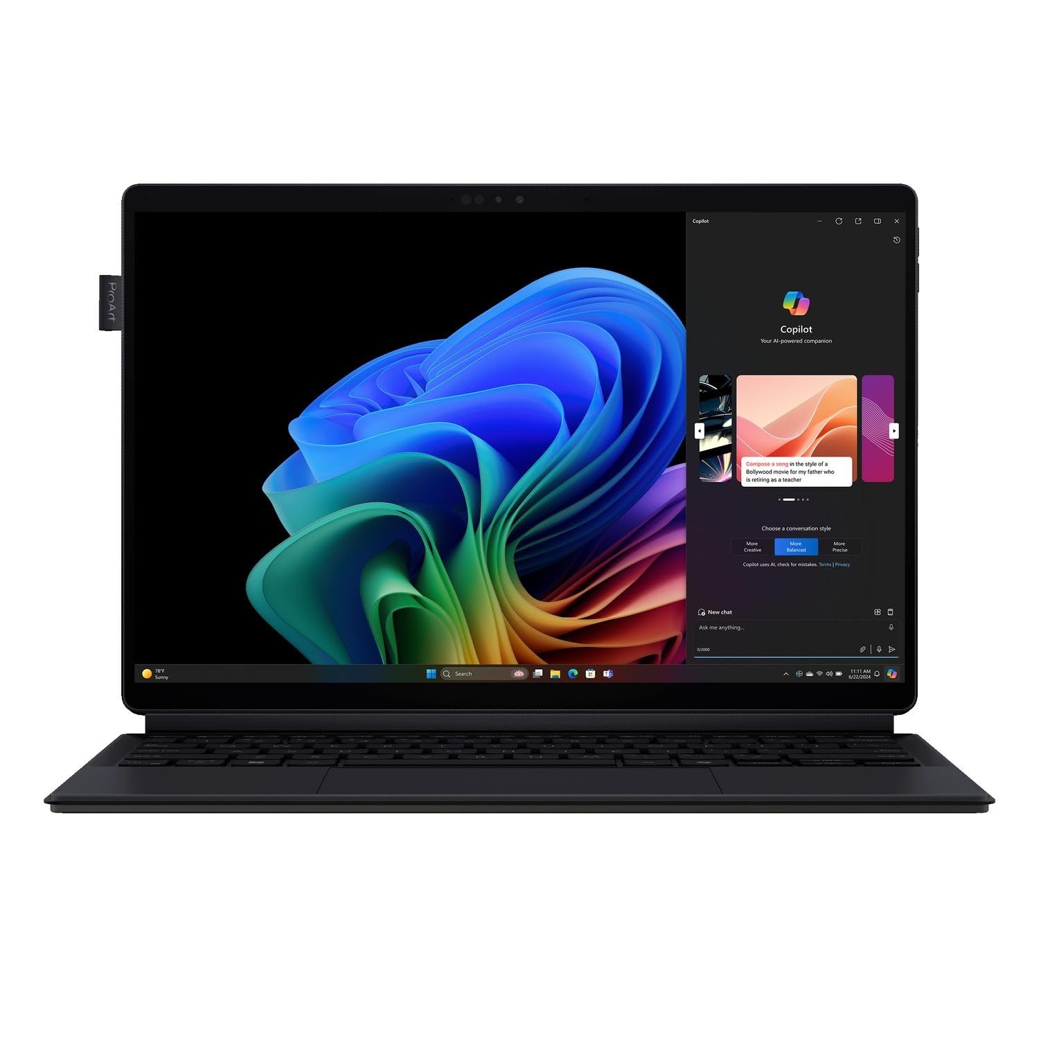 ASUS ProArt PZ13 Notebook 2 em 1, Tela AMOLED 3K de 13.3