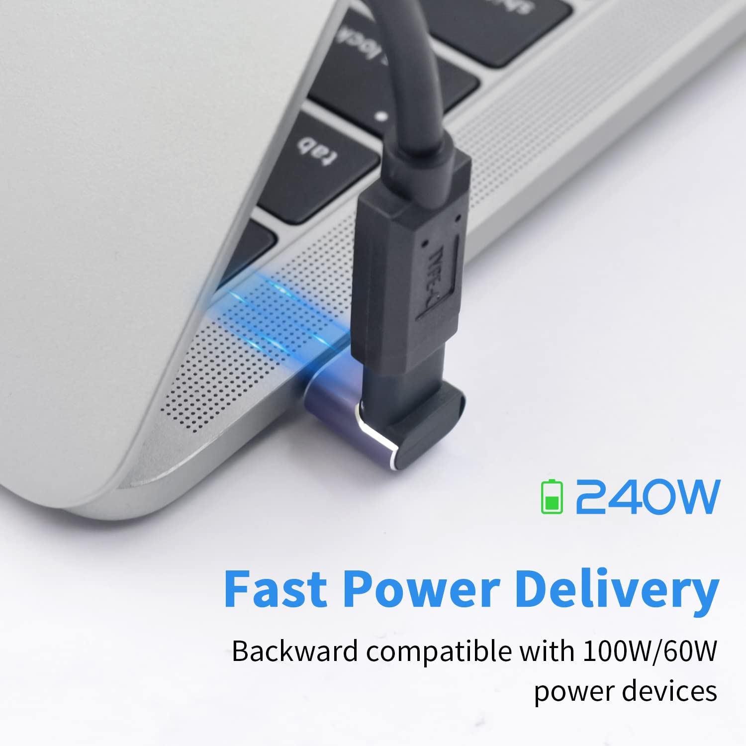 Adattatore USB-C Maschio-maschio Duttek 40Gbps 140W - Prolunga Cavo Type-C Per MacBook E Laptop - 2