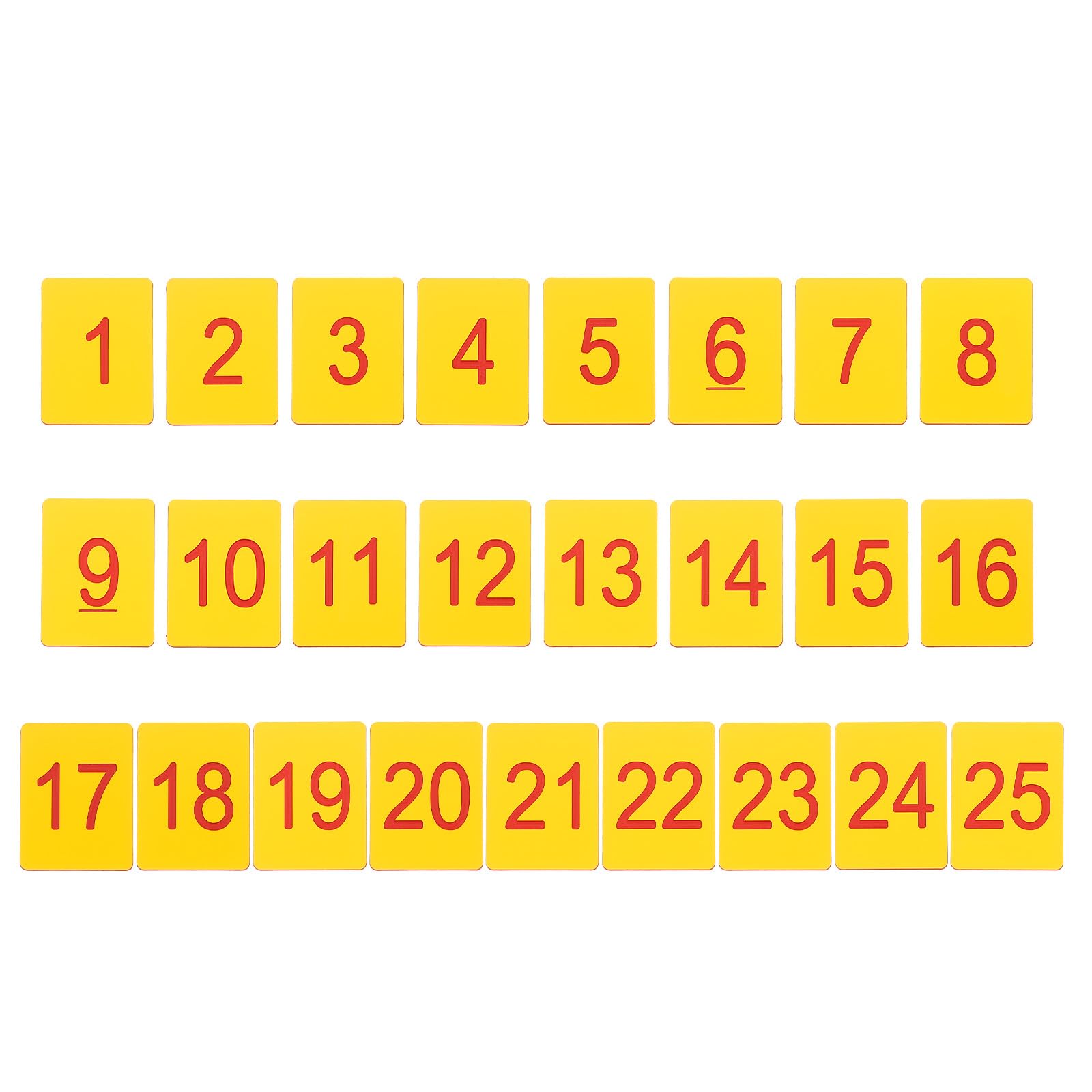 PATIKIL 25PCS Rectangle Number Tags 1-25 - Image 3
