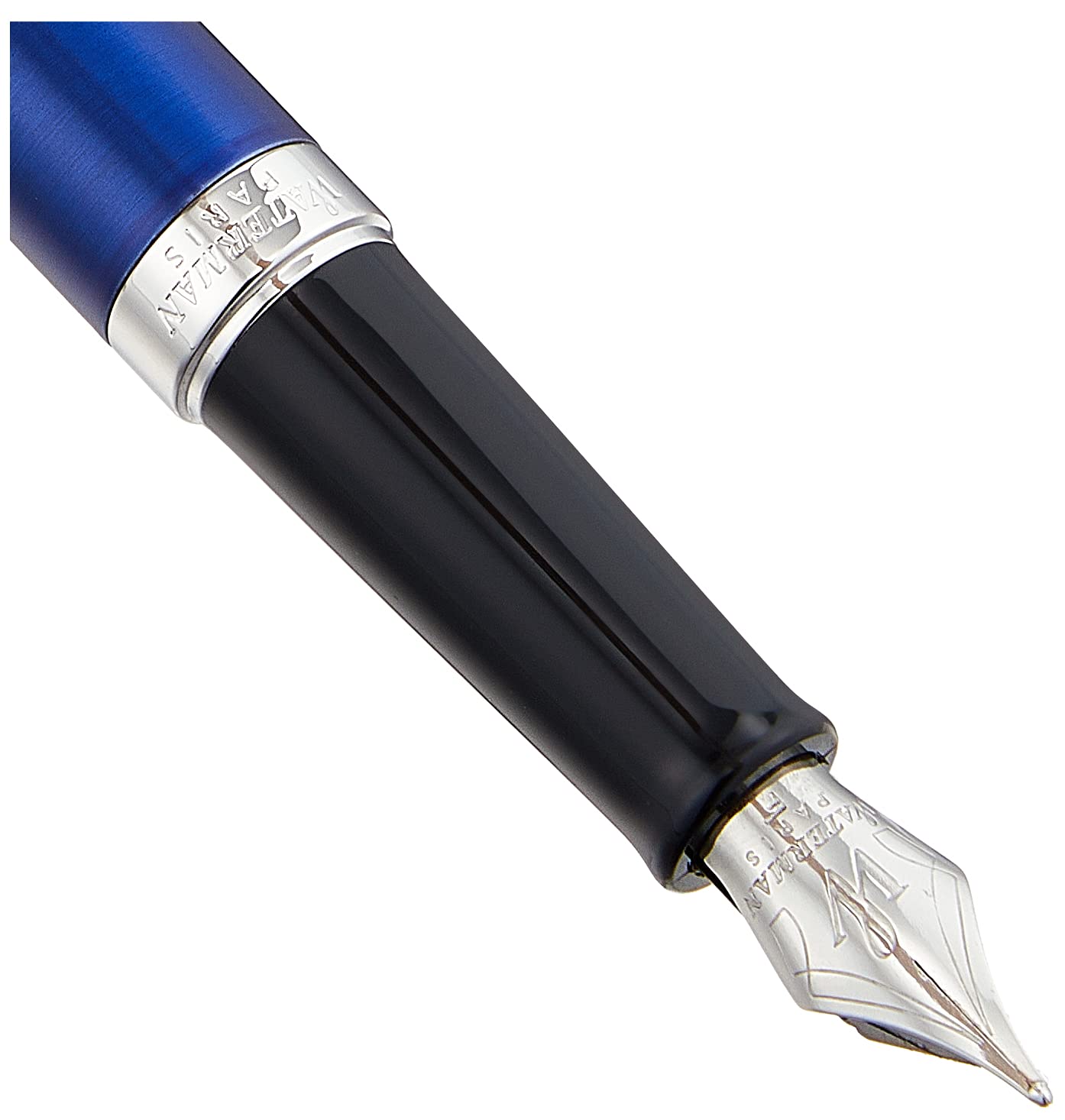 Waterman メトロポリタン デラックス 万年筆 F ストライプブルー Amazon | WATERMAN ウォーターマン 公式 万年筆 F 細字