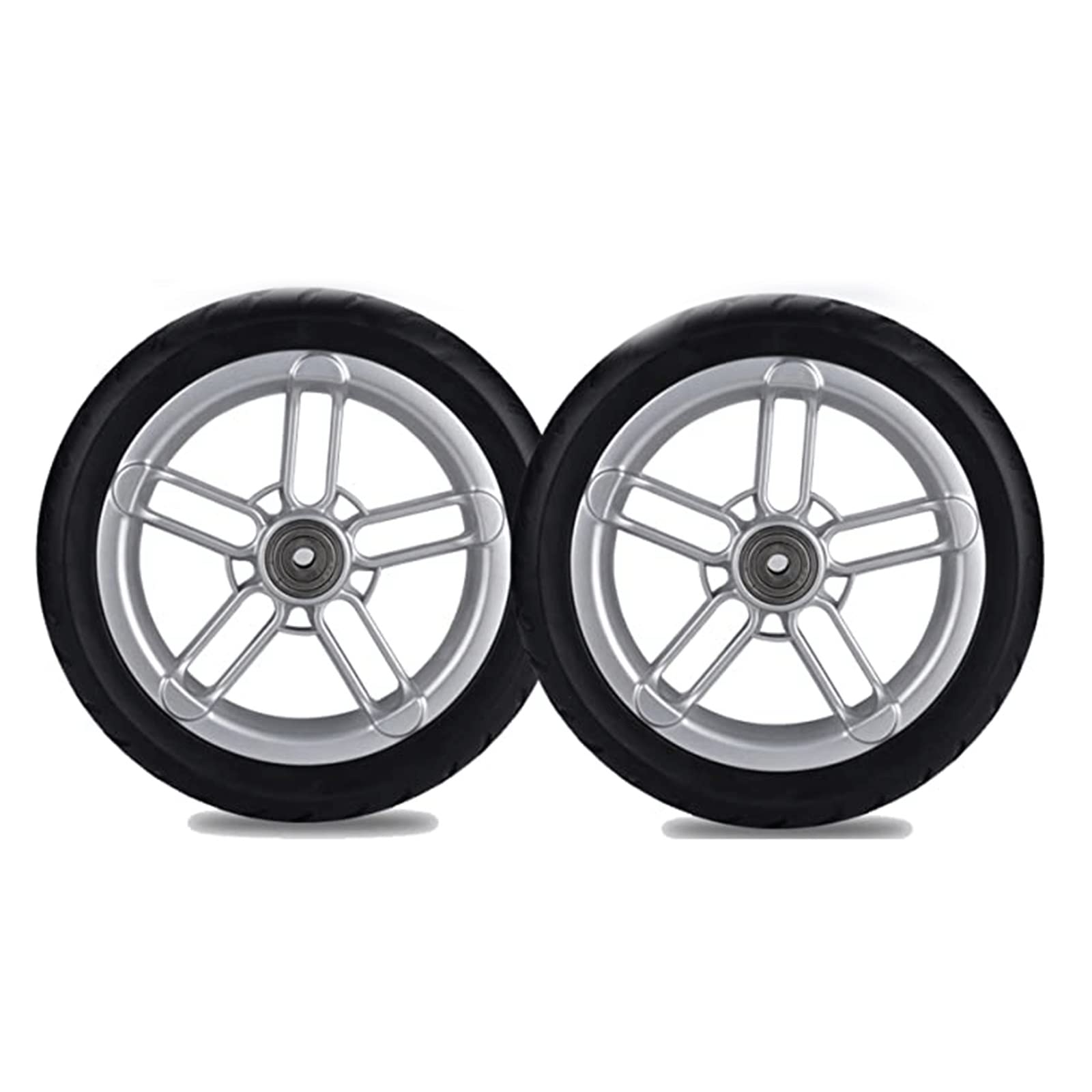 ETELIN 2pcs Wheelchair Front Castor Wheels 8 Inch, Anti-Slip Rubber Casters PU Tyre Wheelchair Front Wheels Solid Wheel For Wheelchairs Rollators Walkers