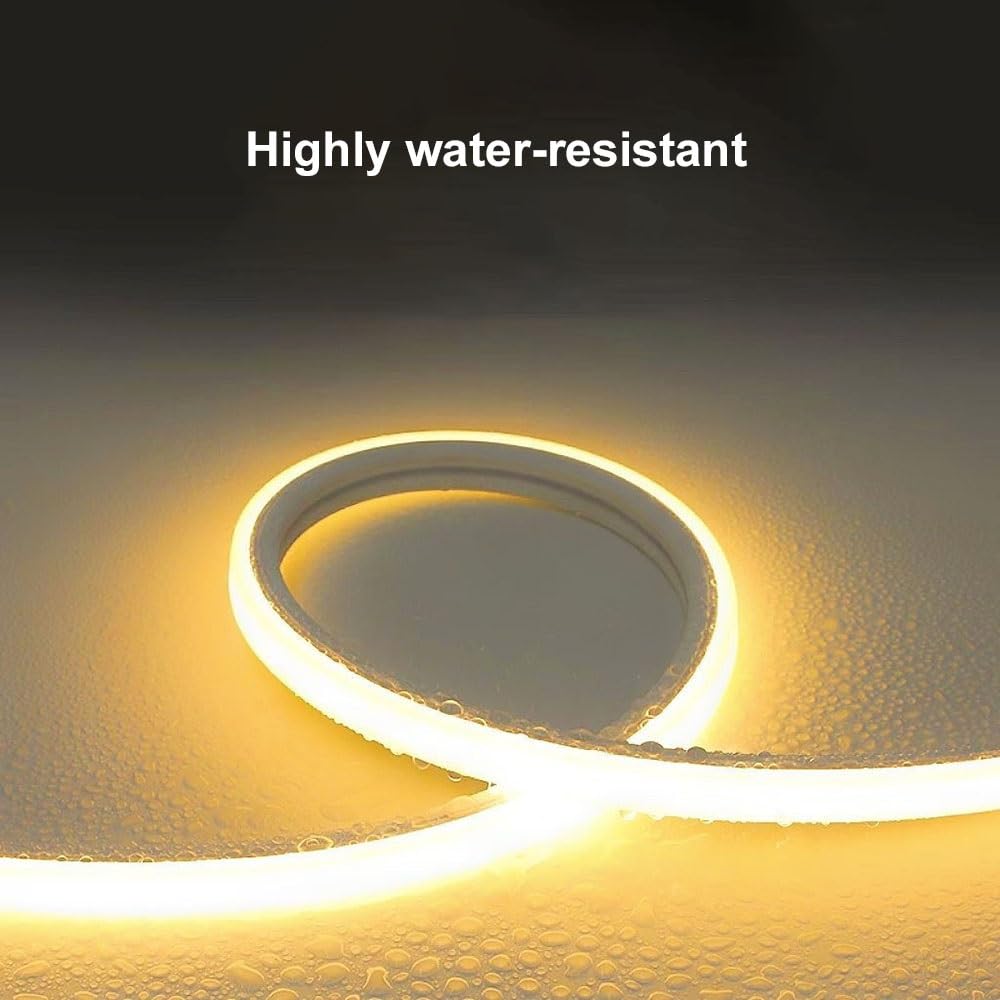 Wasserdichter, flexibler LED-Neon-Silikonschlauch – anpassbare Längen for die Außenbeleuchtung(Black,0616-4m)