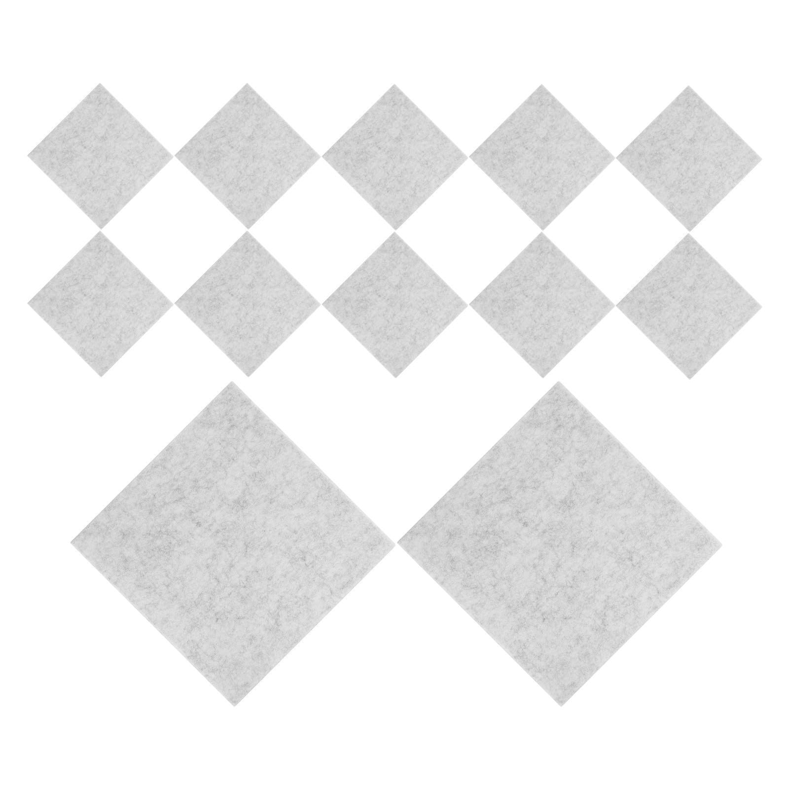 Pannelli Fonoassorbenti Autoadesivi Quadrati in Feltro per Isolamento Acustico Installazione Facile e Montaggio Personalizzabile, 12 Pezzi per Casa e Studi