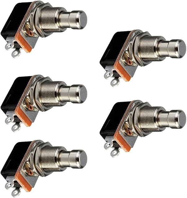 Mintice 5 X Effects Pedal Box Momentary Button Stomp Foot Switch Electric Guitar Metal