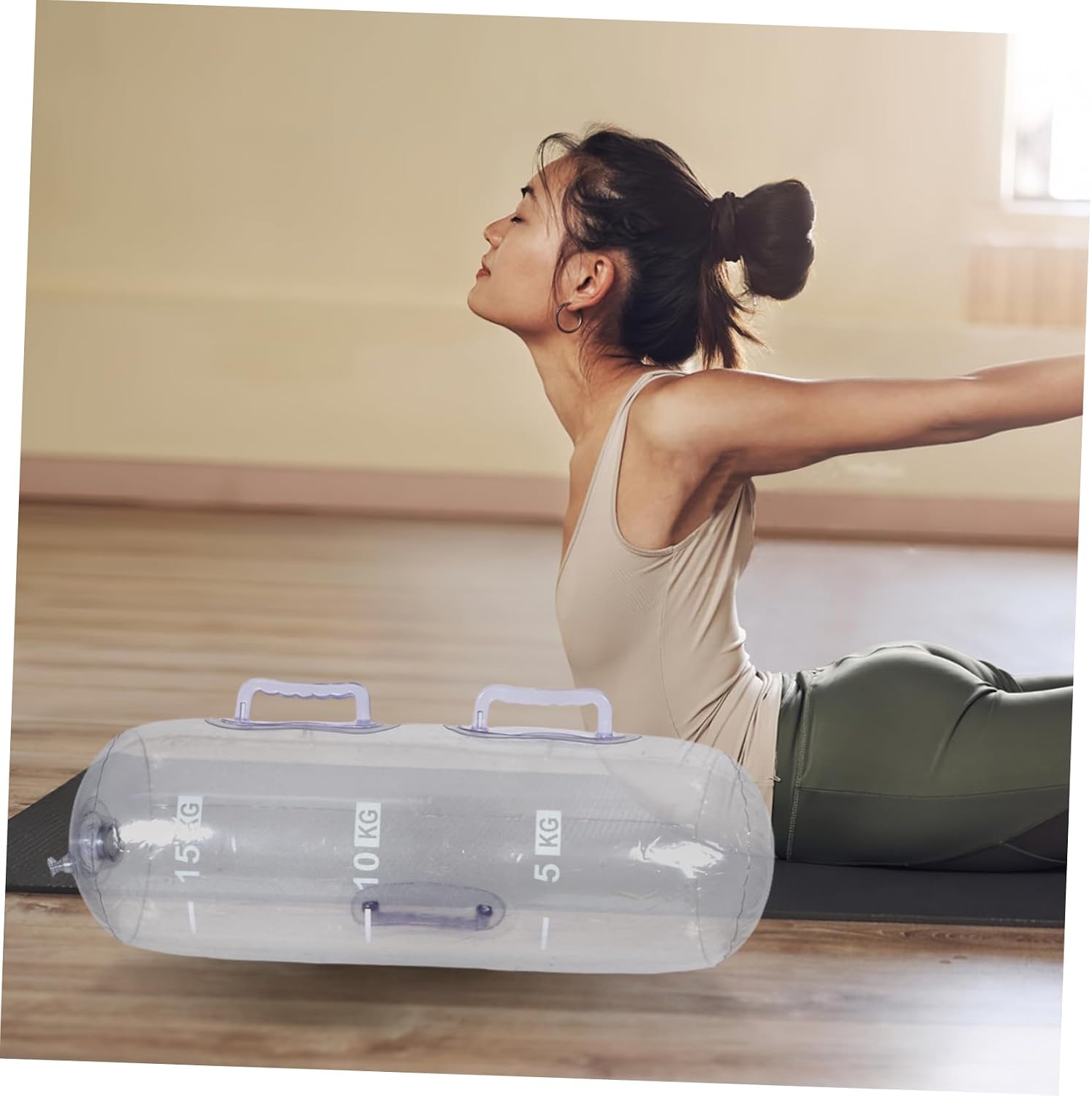 HEMOTON Core Strength Water Bag Adjustable Aquatic Training Bag Portable Exercise Equipment for Home