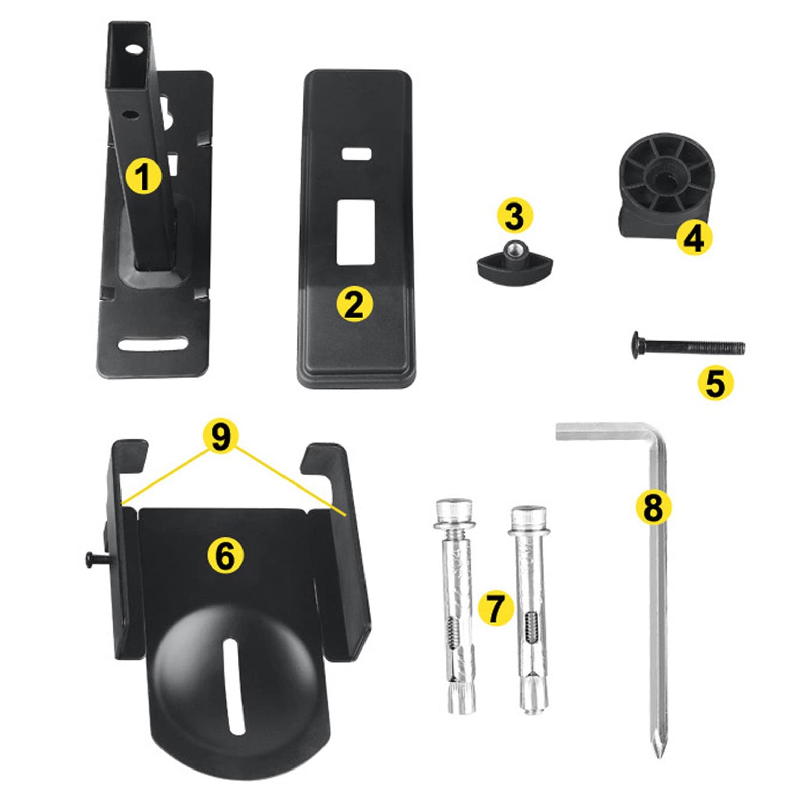 Supporti per casse acustiche Staffa da parete for altoparlante Vassoio ad angolo regolabile Staffa for altoparlante circostante Staffa da parete for altoparlante di registrazione professionale Staffe