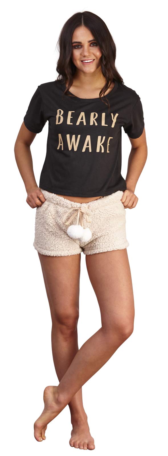 Lora Dora Women's Bearly Awake Slogan Pyjama Set X-Large
