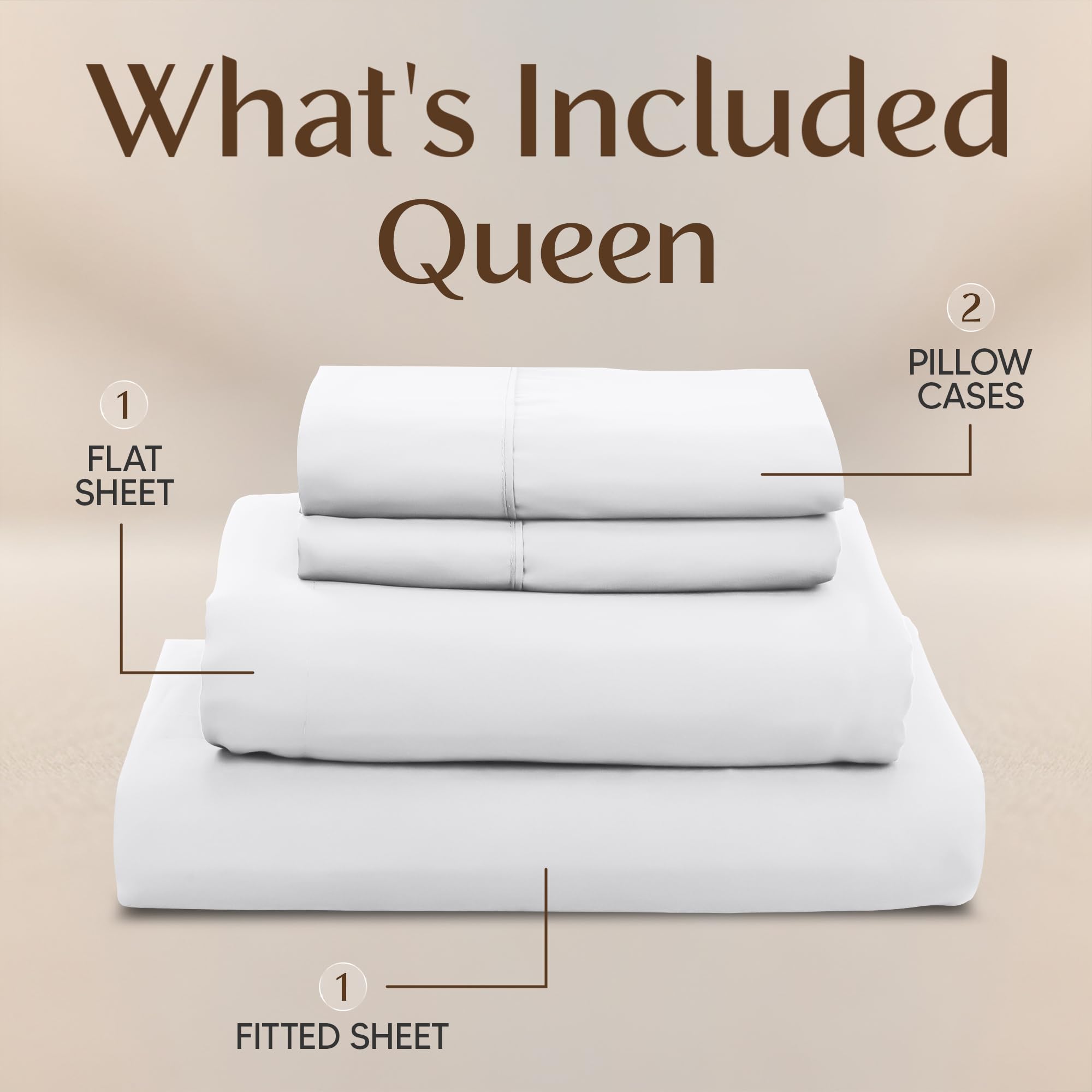 Utopia Bedding Queen Duvet Cover Set - 4 Piece Bedding Set - Brushed Microfiber, Shrink and Fade, Easy Care (Queen, White)
