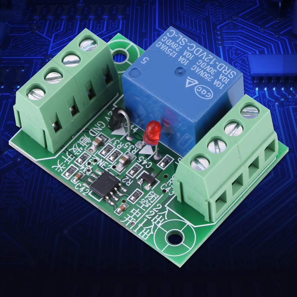 DEWIN Relé 12V, Módulo de Control de Relé de Interruptor de Disparo de Circuito Biestable de Canal único DC 12V
