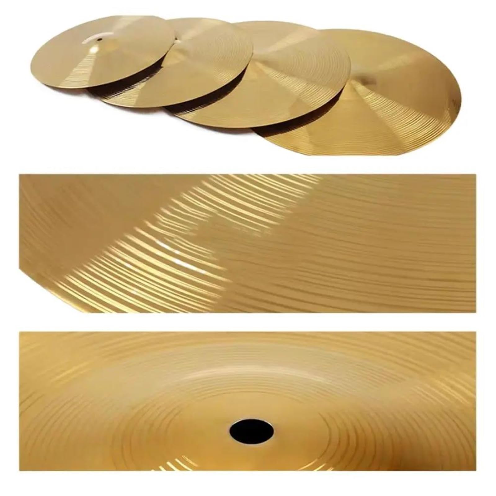 Profesjonalna Talerz Części Akcesoriów Perkusyjnych Mosiądz Splash Crash Hi Hat 6 8 10 12 Calowy Zestaw Do Ćwiczeń(12inch)