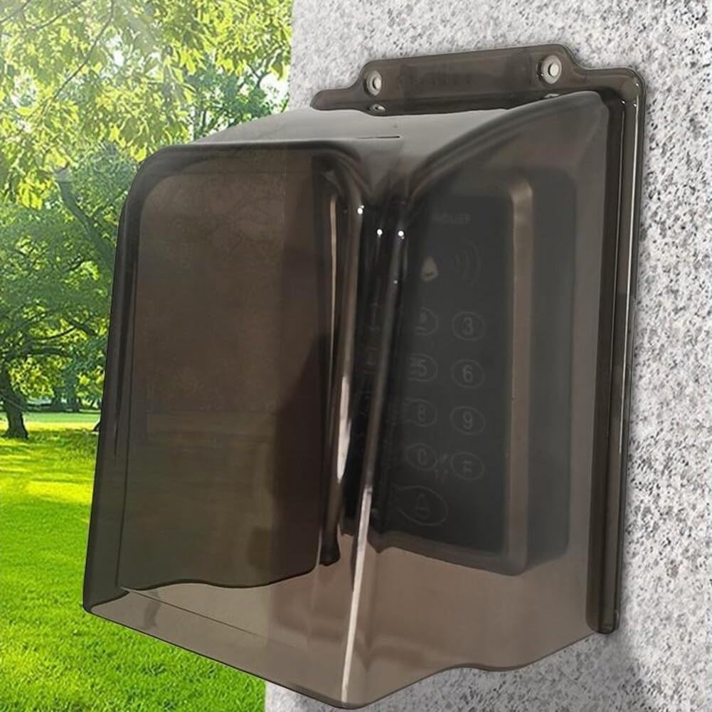 Auvent de protection pluie sonnette extérieure et clavier d'accès