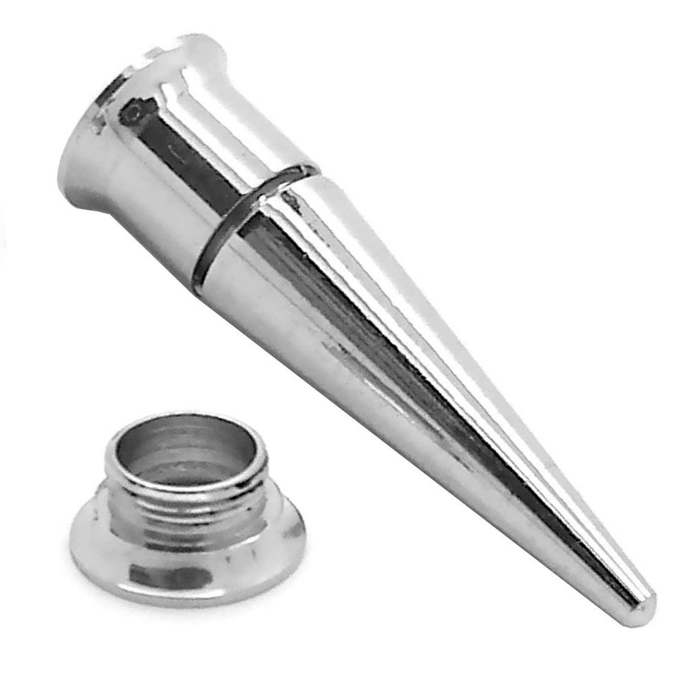 tumundoOne Size or Set of Six 2in1 Taper Set Expander Stretcher and Double Flared Tunnel Combination Silver