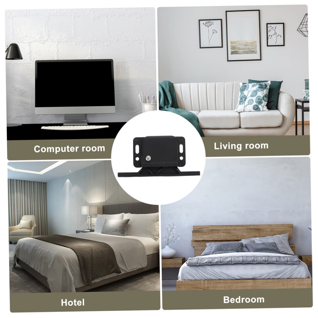Gadpiparty 4stücke Rv Cabinet Latch Druckverschluss Für Schranktüren Sicherer Kinderschutz Für Schränke Und Schiebetüren Geeignet Für Wohnmobile Und Küchen