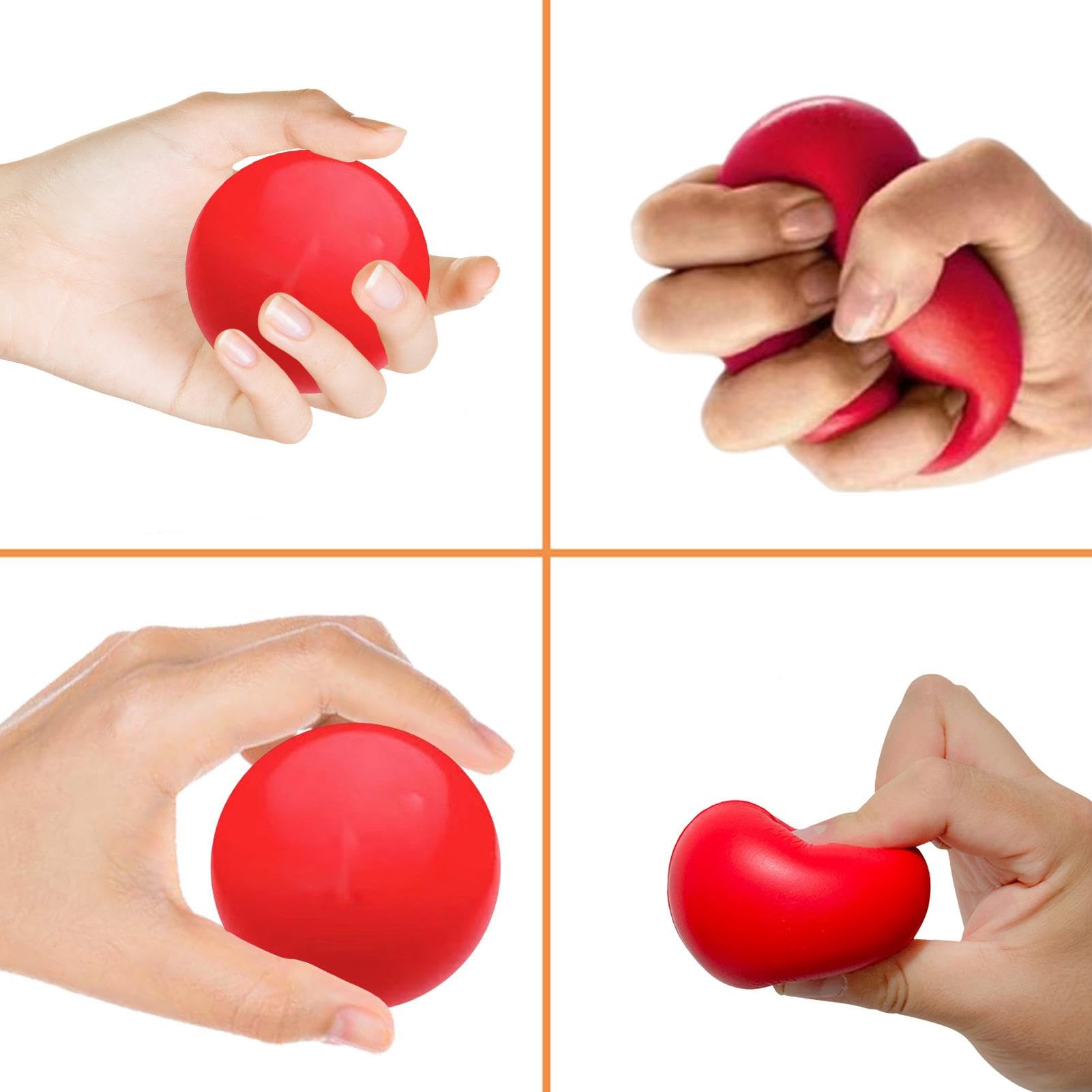 Balles d'exercice de thérapie des mains pour rééducation et renforcement de la poignée