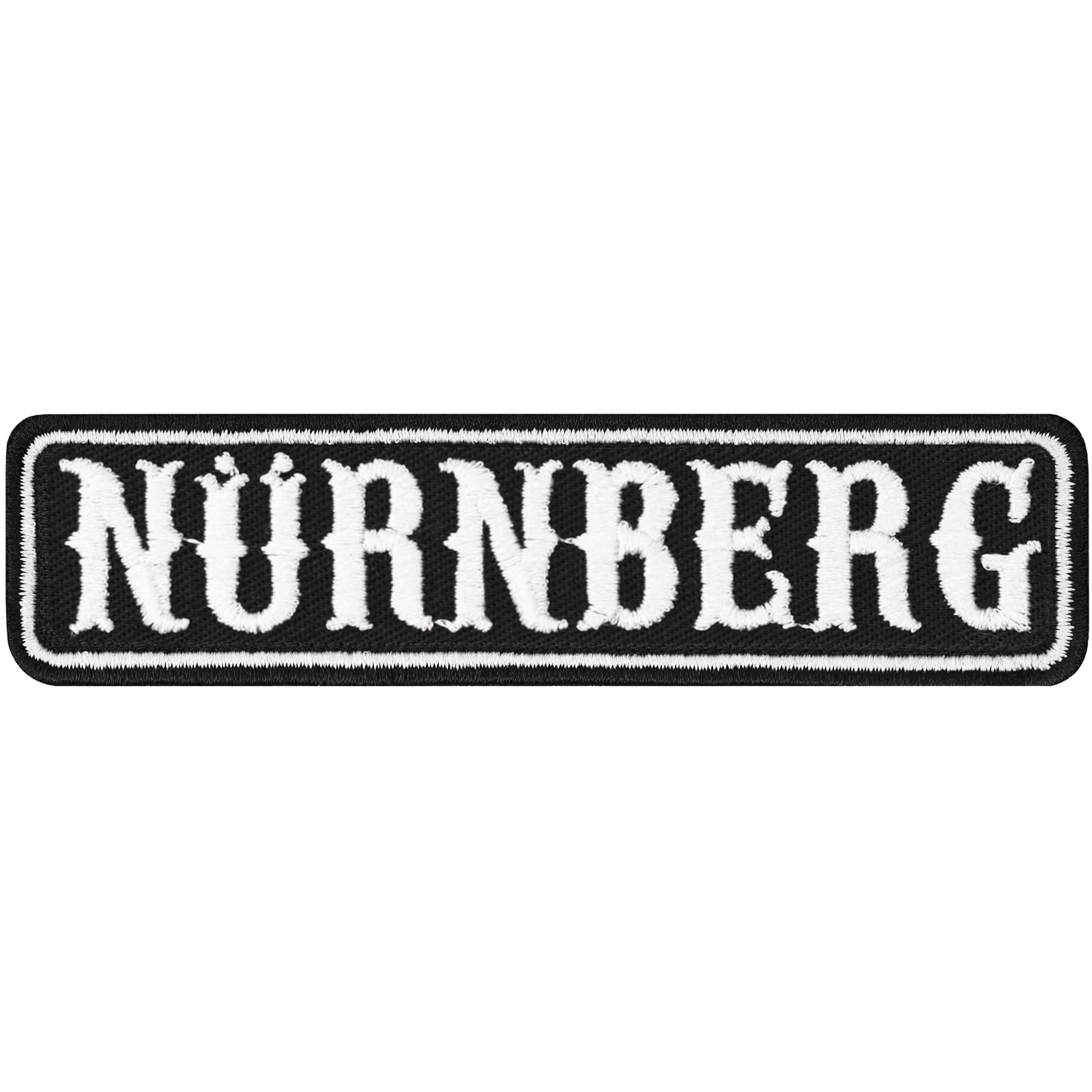 Biker Patch Biker Rankpatch Germany Motorcycle Patch Applique to sew on or Iron on | NÜRNBERG Badge for All Fabrics and Leather | Sticker for Clothing | 100x25 mm