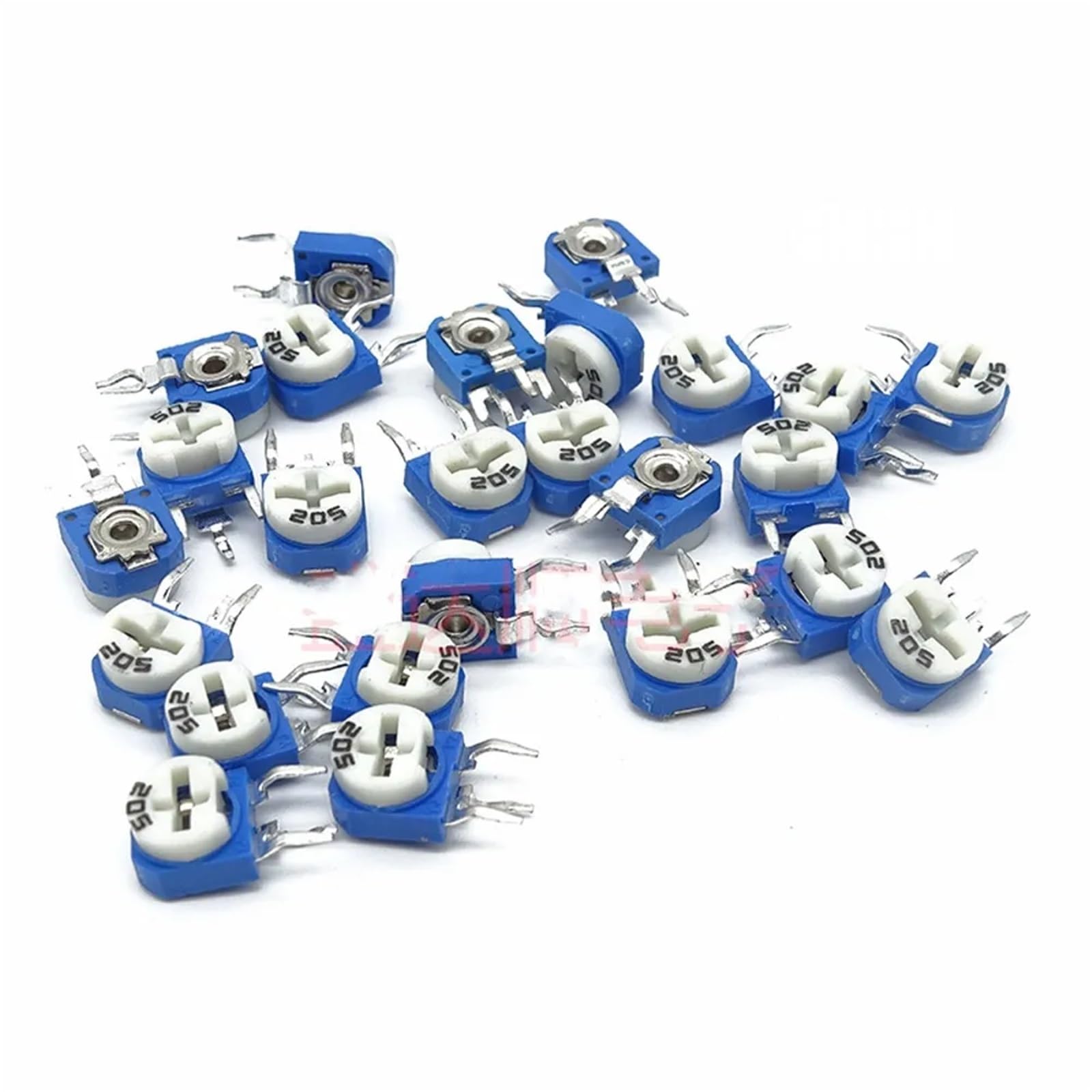 Potenciómetro recortador RM063 de 500 piezas, resistencia ajustable de 100 R a 1 M, 1 K, 5 K, 10 K, 20 K, 50 K, 100 K, 500 K y 1 M.(500 Ohm)