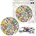 MEDOYOH Puzzle Rotondo 500 Pezzi per Adulti, Mandala da Colorare Puzzle, 48CM/18.90in 2mm Puzzle Cerchio, Puzzle Famiglia Puzzle Classici Anti Stress Puzzle Difficile per Adulti Bambini 14+