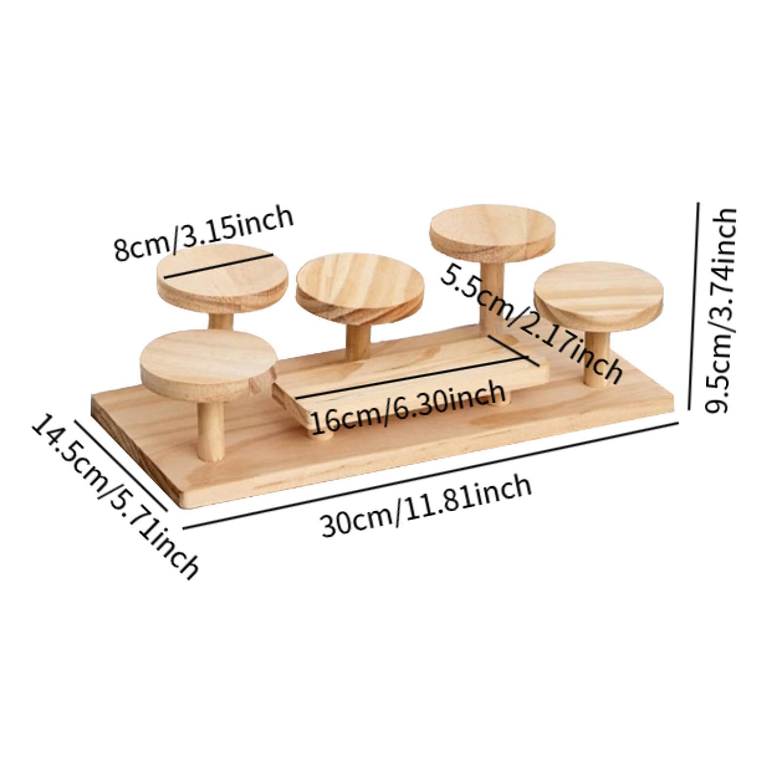 Soporte de Madera para Exhibición de Figuras de Escritorio, Ideal para Juguetes, Maquetas Y Joyería.