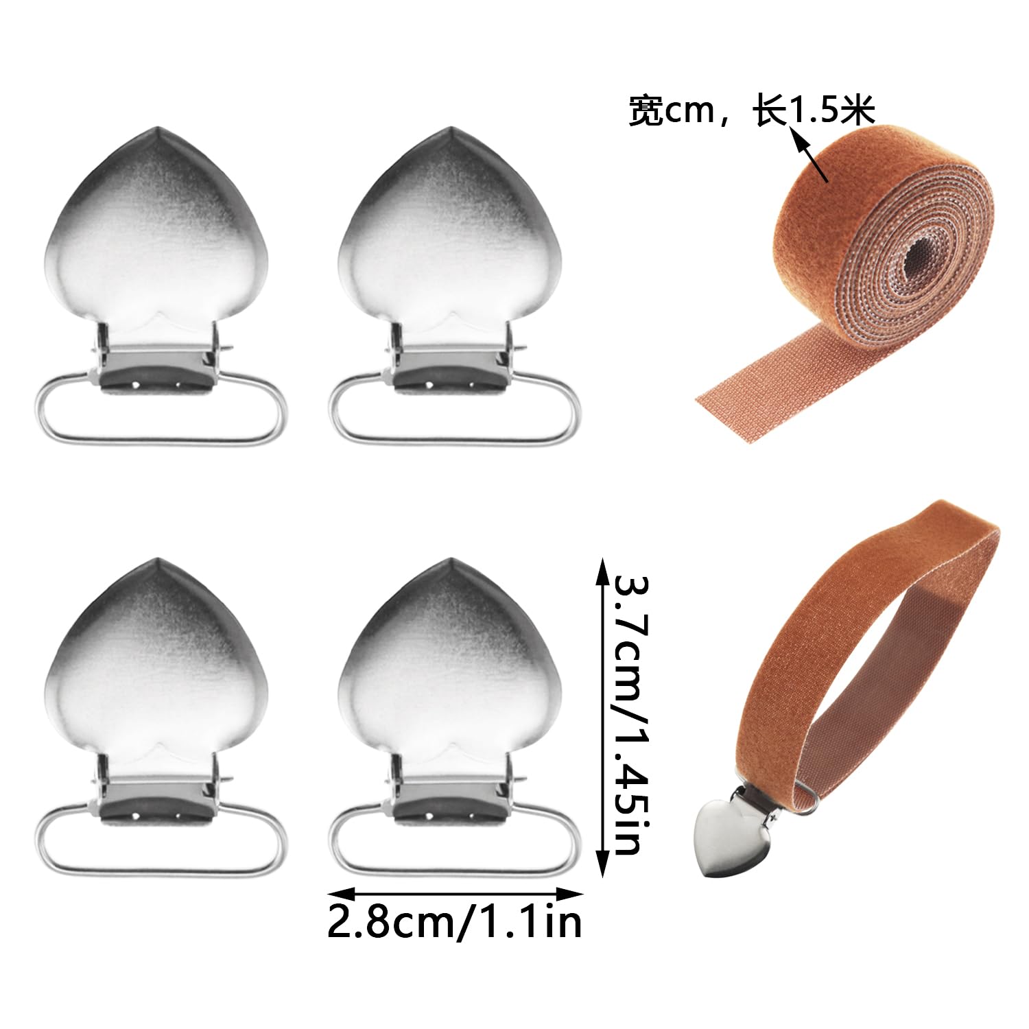 yyangz 8PCS Cross Stitch Canvas Clamp Canvas Stretching Clamp Scroll Rod Side Tension Clamp Universal Hand Embroidery Needlework Tensioner Sewing Frame Small Accessory DIY Stretching Quilting Tool