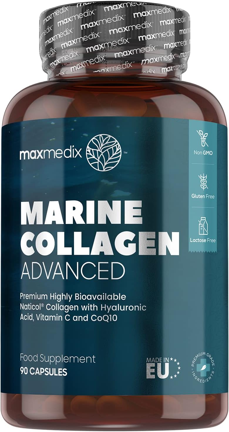 Marine Collagen Capsules 1545mg Hydrolysed Collagen Complex