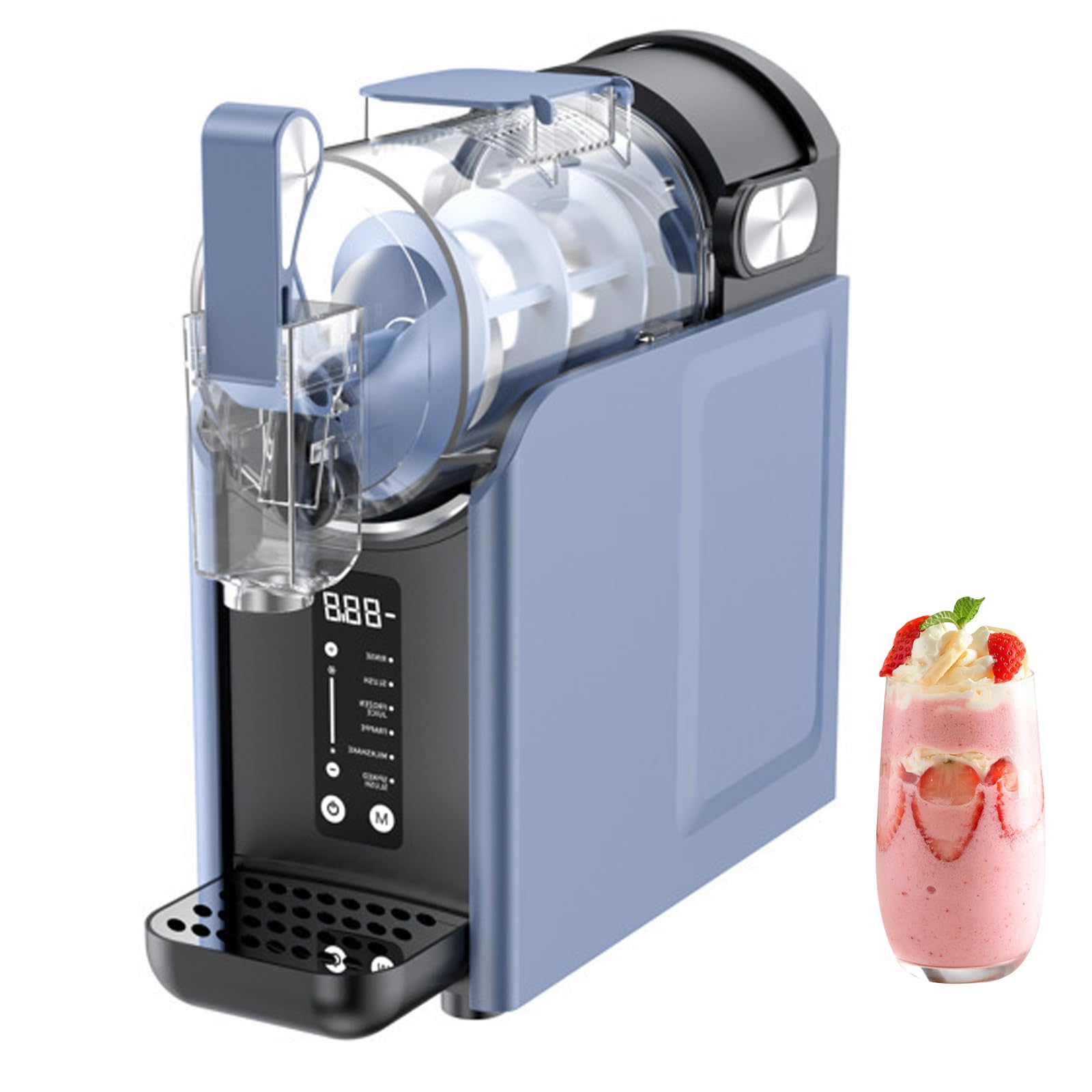 ZHJOPP Slushie Machine 2L Frozen Drink Maker with 5 Preset Programs, Self-Cleaning Slush Machine for Smoothies and Frozen Beverages