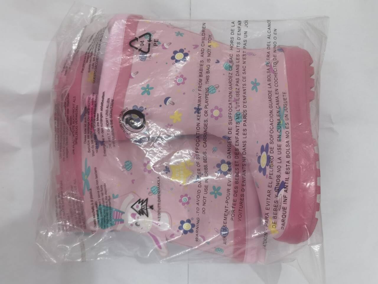 Botas de Agua Niña Niño Estampado de Unicornio Dinosaurio Conejito Tiburón Impermeables Zapatos de Lluvia con Cordones