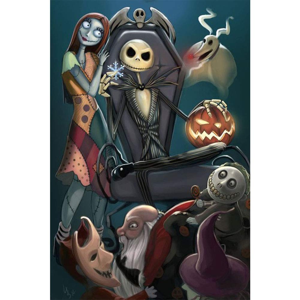 Better Selection Pumpkin King 5D Diamond Painting By Number Kit Diy Crystal Rhinestone Cross Stitch Embroidery Arts Craft Picture Supplies For Home Wall Decor, -12X16 Inch