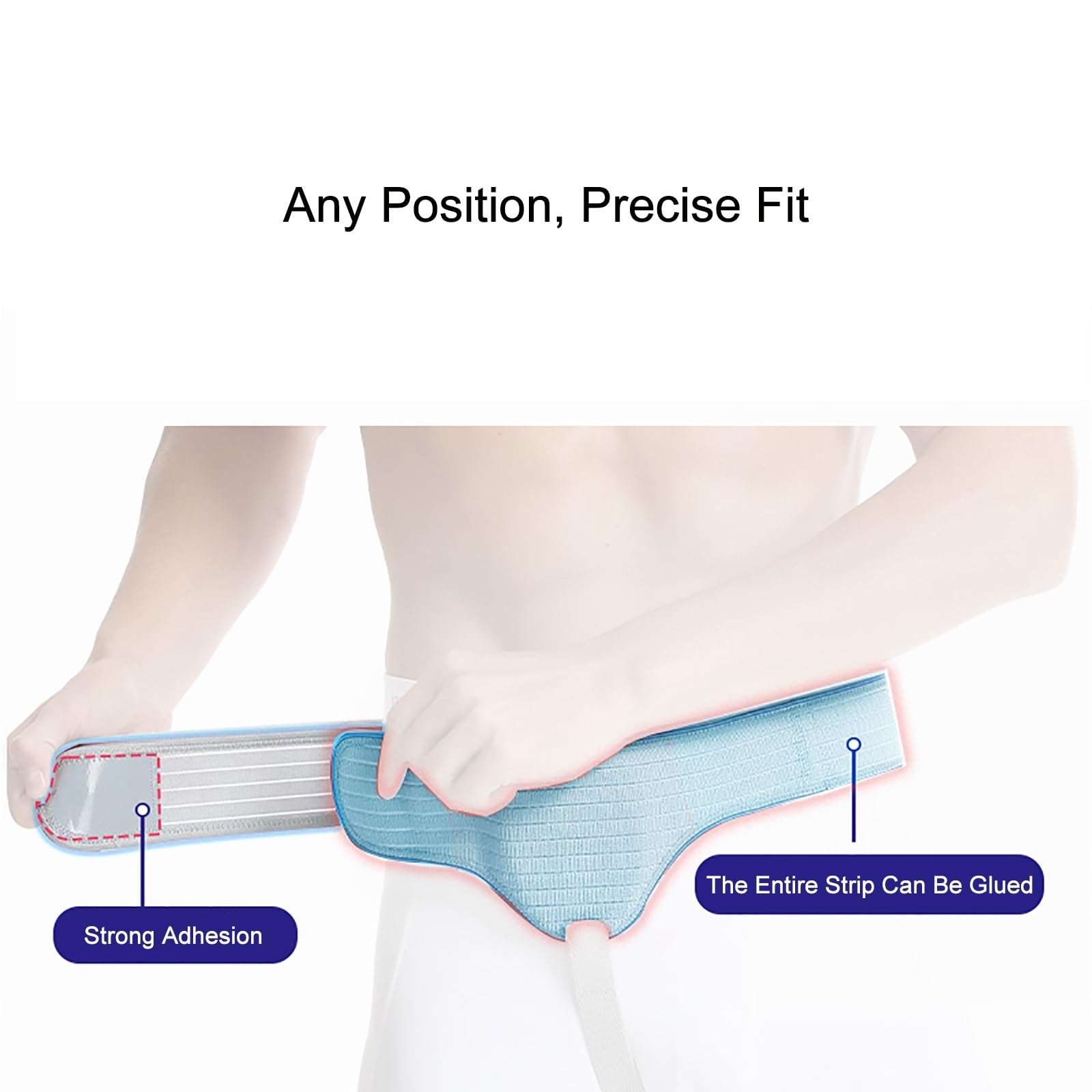 Hernia Belt for Men & Women with Compression Pads, Hernia Support Belt for Left or Right Side Inguinal Adjustable(Black,Medium)