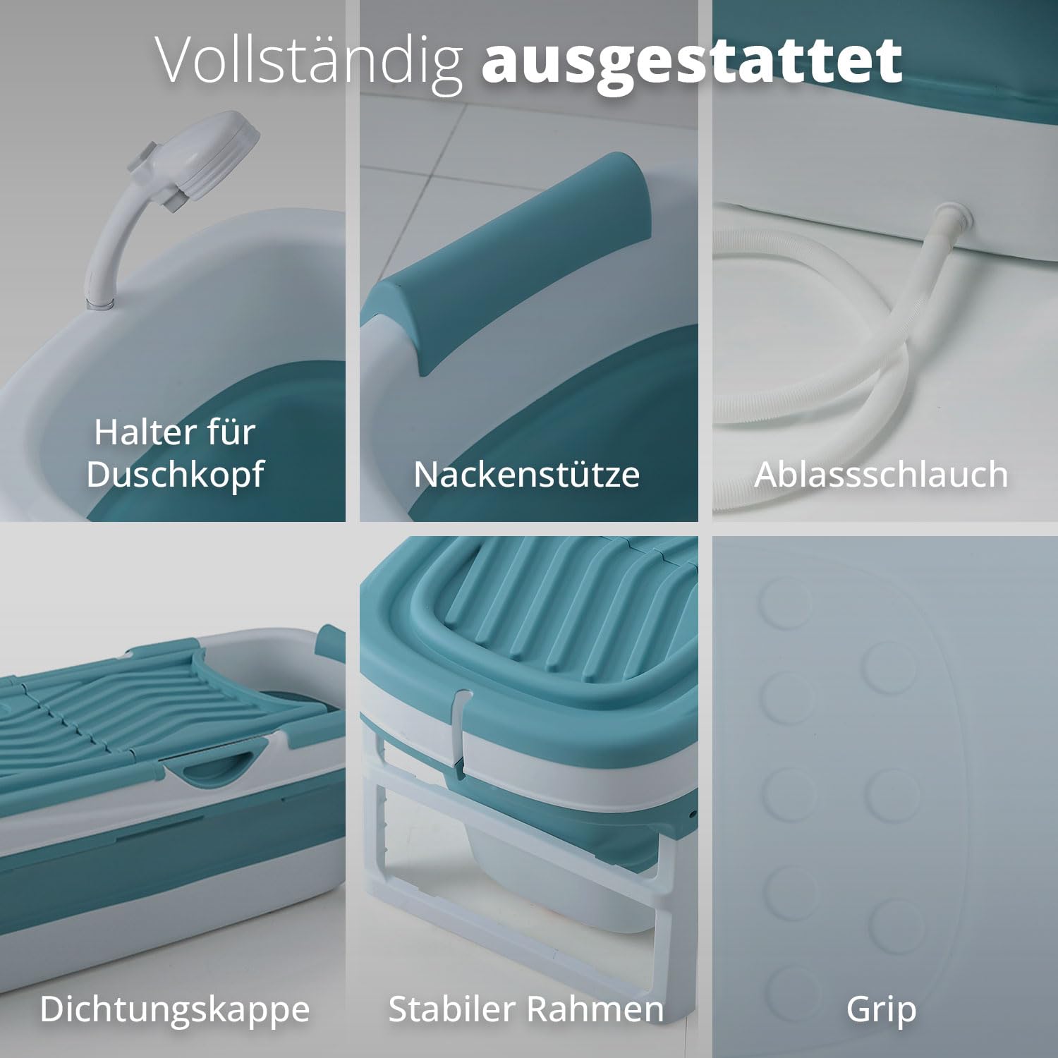 FLINQ Faltbare Badewanne XXL für Erwachsene - 158 x 60 x 53 cm - Klappbare Mobile Badewanne - Auch für Kinder Geeignet - Rosa