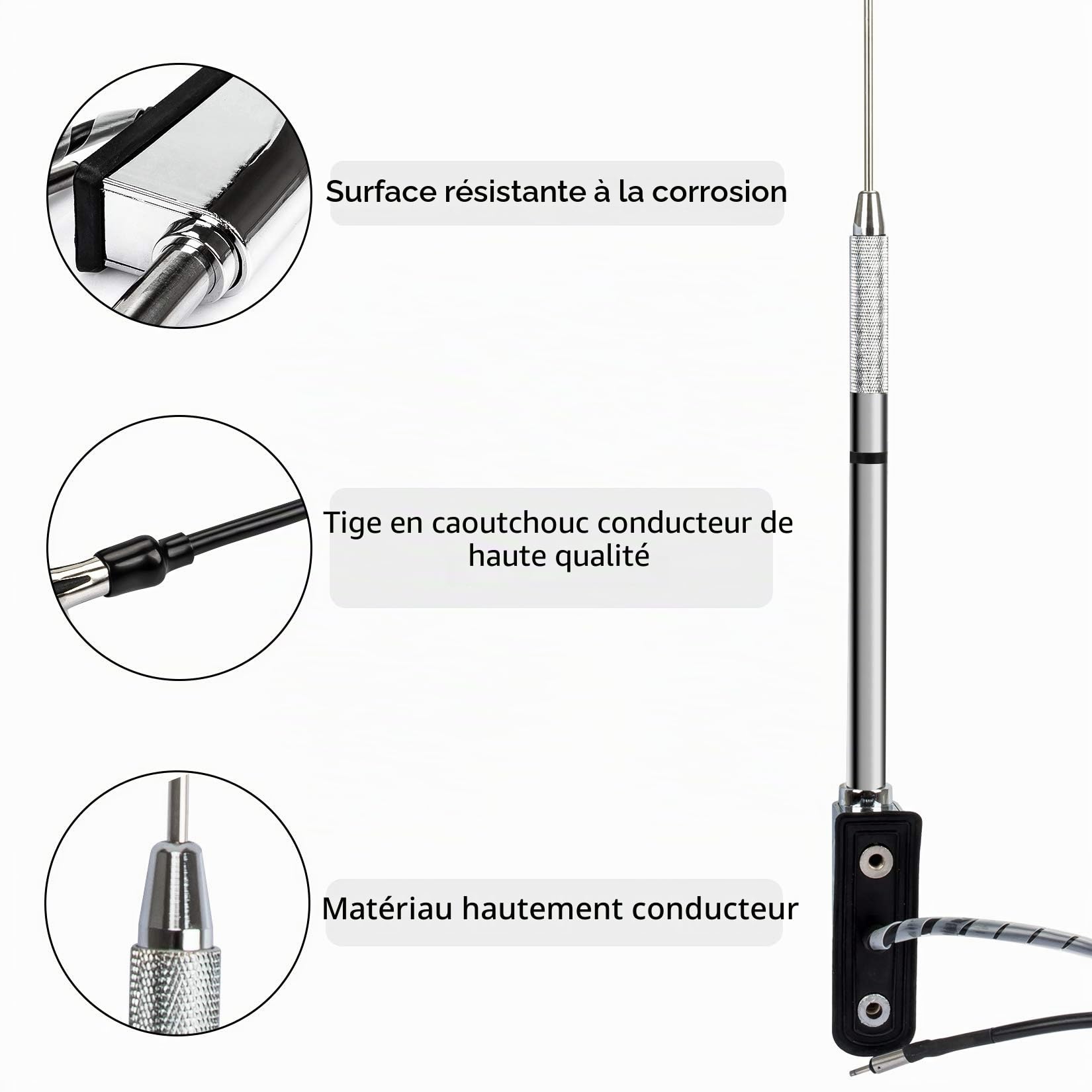 Kit D'antenne de Moto, PSLER FM / AM Réception Radio Aérienne pour Goldwing GL1800 GL1500 2001-2017