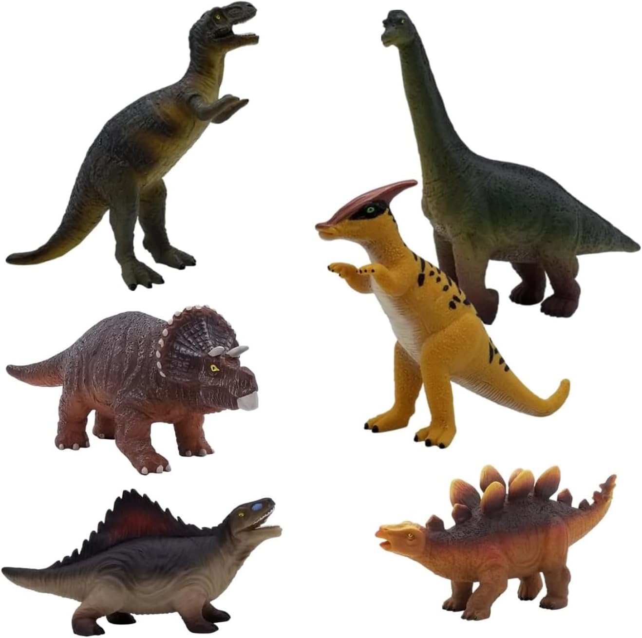 Get Ready Kids Dinosaur Toys Playset – 6 Mini Dinosaur Figures for Kids Ages 18 Months and up – Realistic & Educational Animal Toys