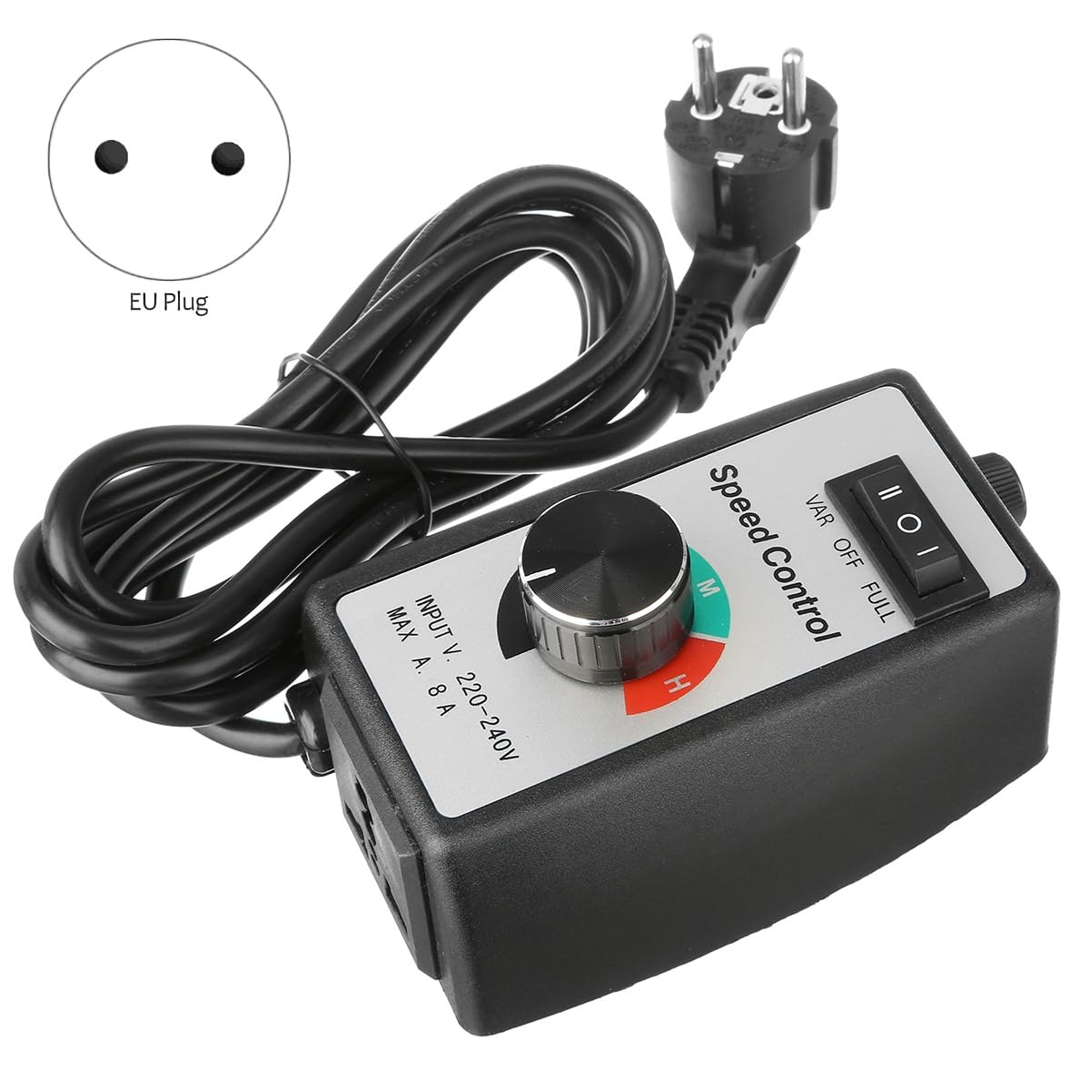 Wiring Connecting Terminals - EU Plug Motor Speed Controller Universal Electronic Stepless Governor Switch Blower Duct Fan Speed Regulator 220-240V