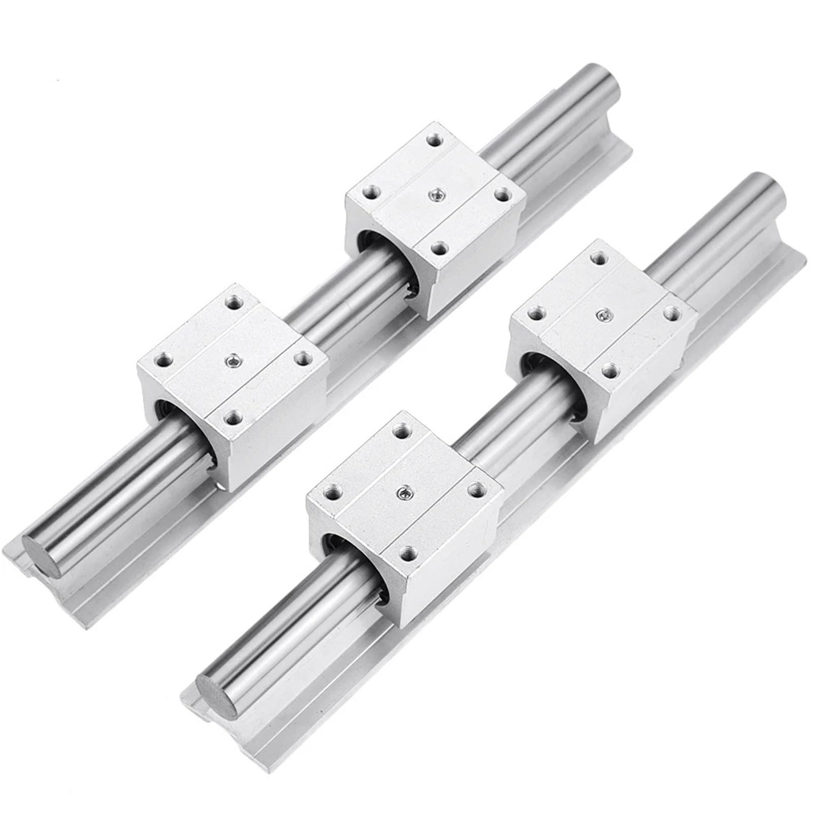 CNCYEAH Linearführung set SBR12-300mm Linearschiene Rostfreie Führungsschiene mit 4 SBR12UU Linearlager Lagerblock+SFU1204-300mm Kugelumlaufspindel Set für DIY 3D Drucker Schrittmotor