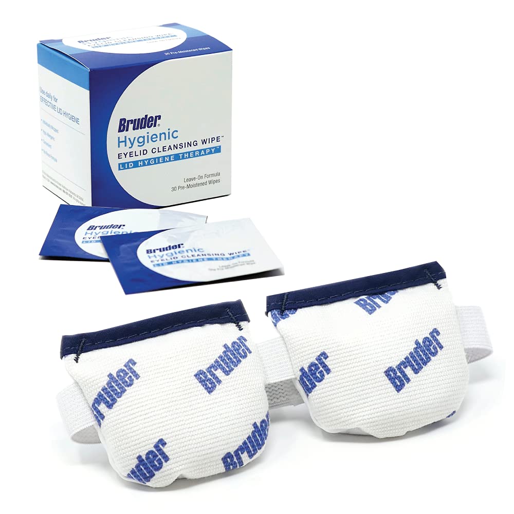 Eyelid and Lash Hygiene Bundle | Bruder Dry Eye Compress and Bruder Hygienic Eyelid Cleansing Wipes