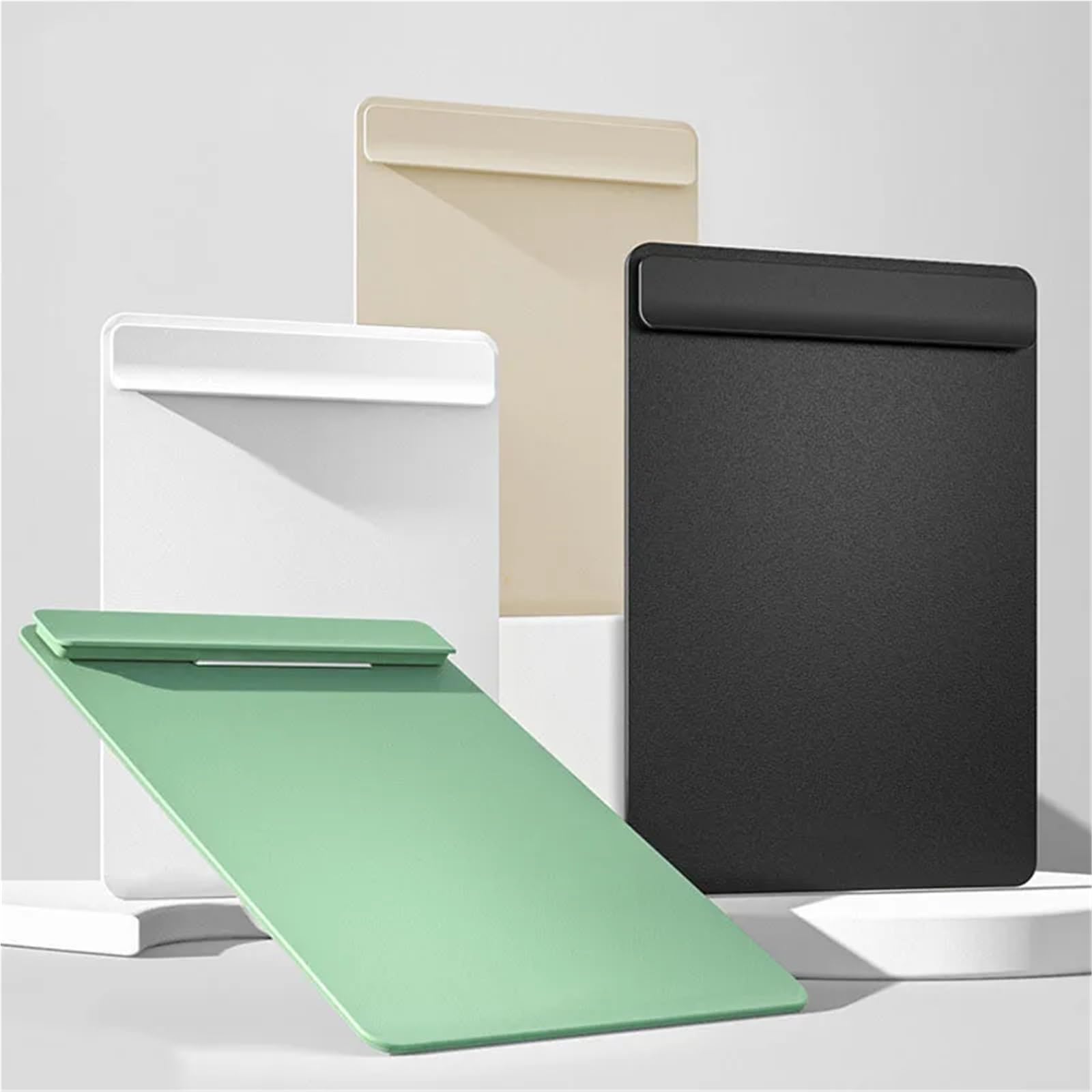 Portapapeles tamaño A4, portapapeles for documentos, caja de almacenamiento, 2 uds Para la oficina(BLACK)