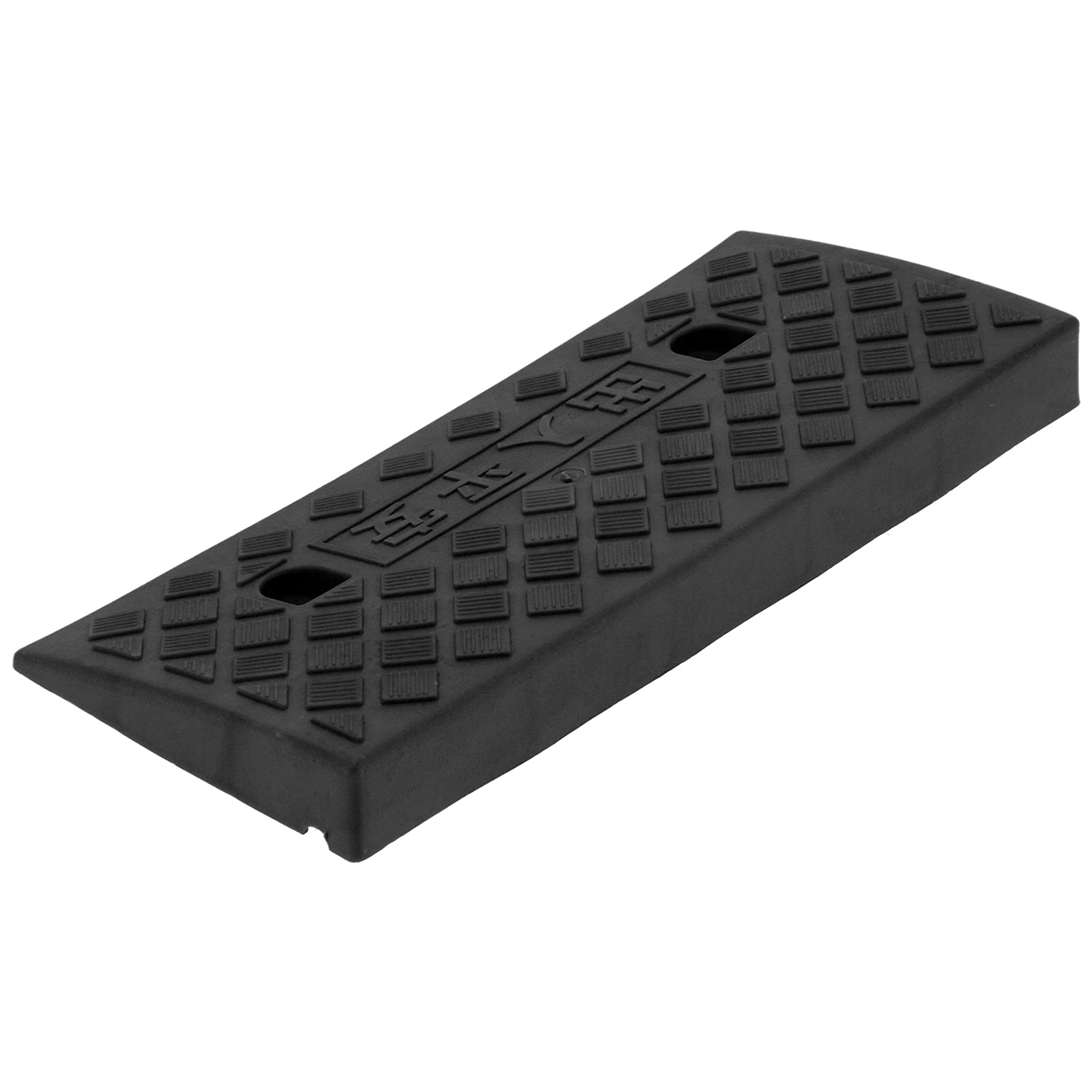 Rampa di Soglia Portatile per Impieghi Gravosi per Auto Sedie a Rotelle Rampa di Marciapiede in Plastica di Spessore 5 Cm Rampa di Soglia Portatile(Nero)