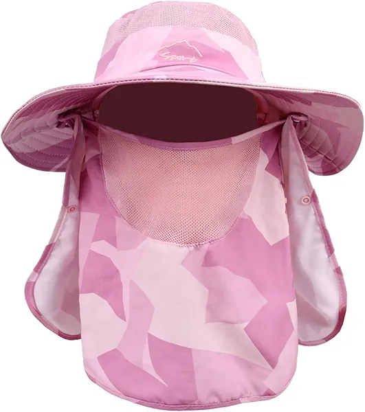 Sun Hats for Men Women Fishing Hat UPF 50+ Breathable Wide Brim Summer UV Protection Hat