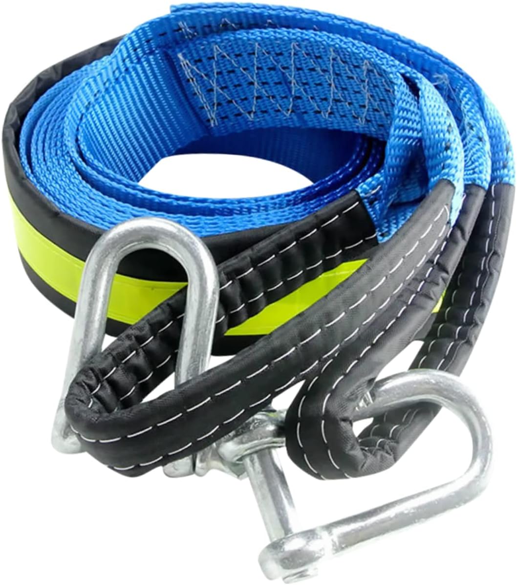 1pc Elastic Emergency Rope Sturdy Winch Rope Hook Car Trailer Strong Pulling Tie for Car