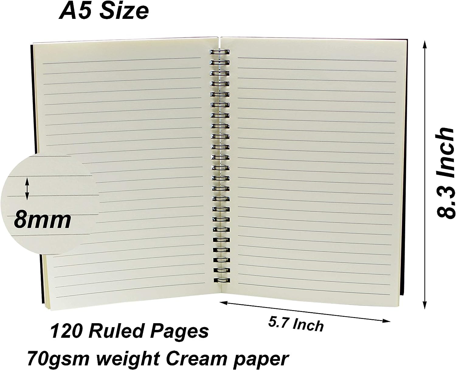 Notebook Spiral Notebook Notepad Draft Book School Office Standard