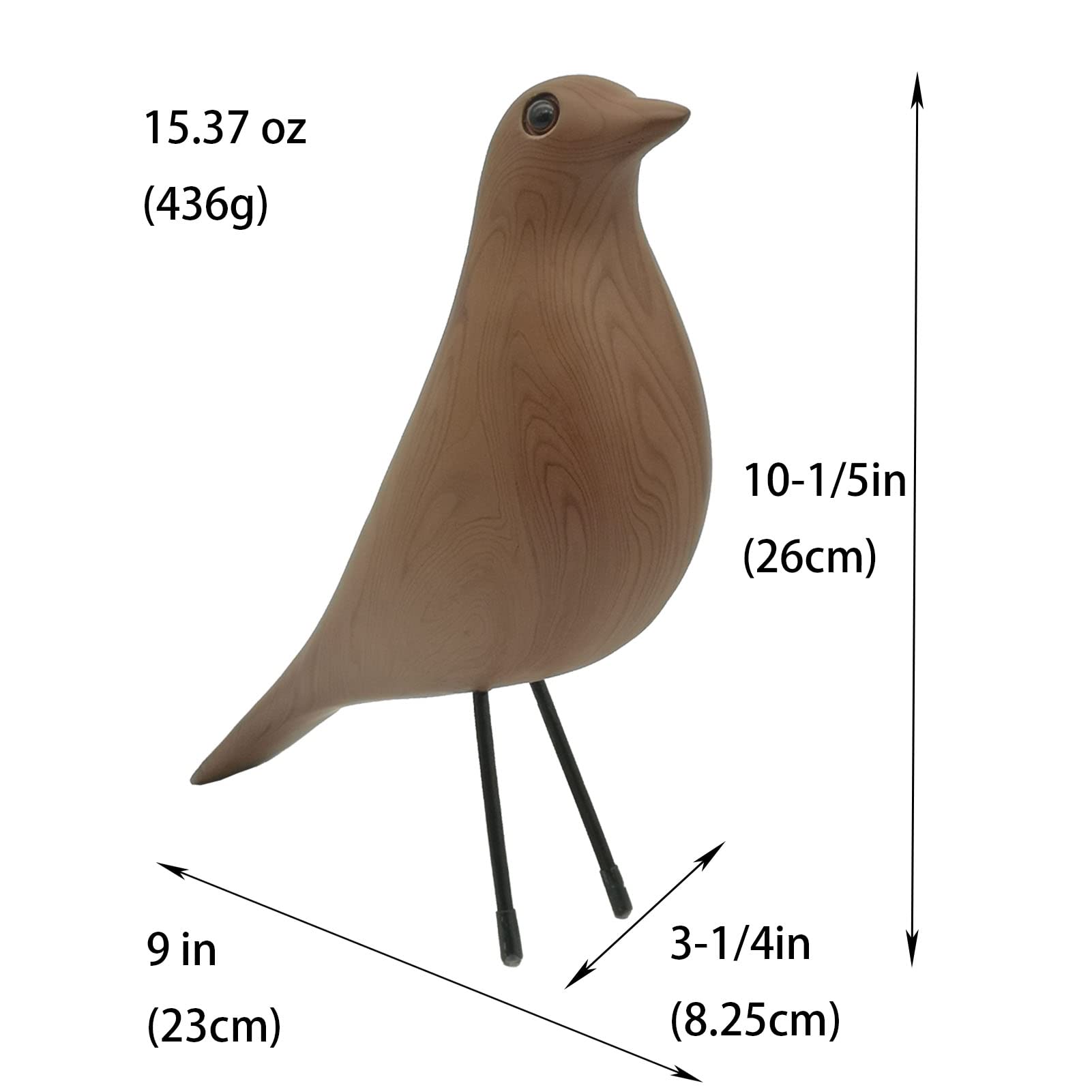 KESOTO Mini Taube Statue - 7,5x7,5x10cm, Harz Skulptur Für Schreibtisch, Deko Und Organizer