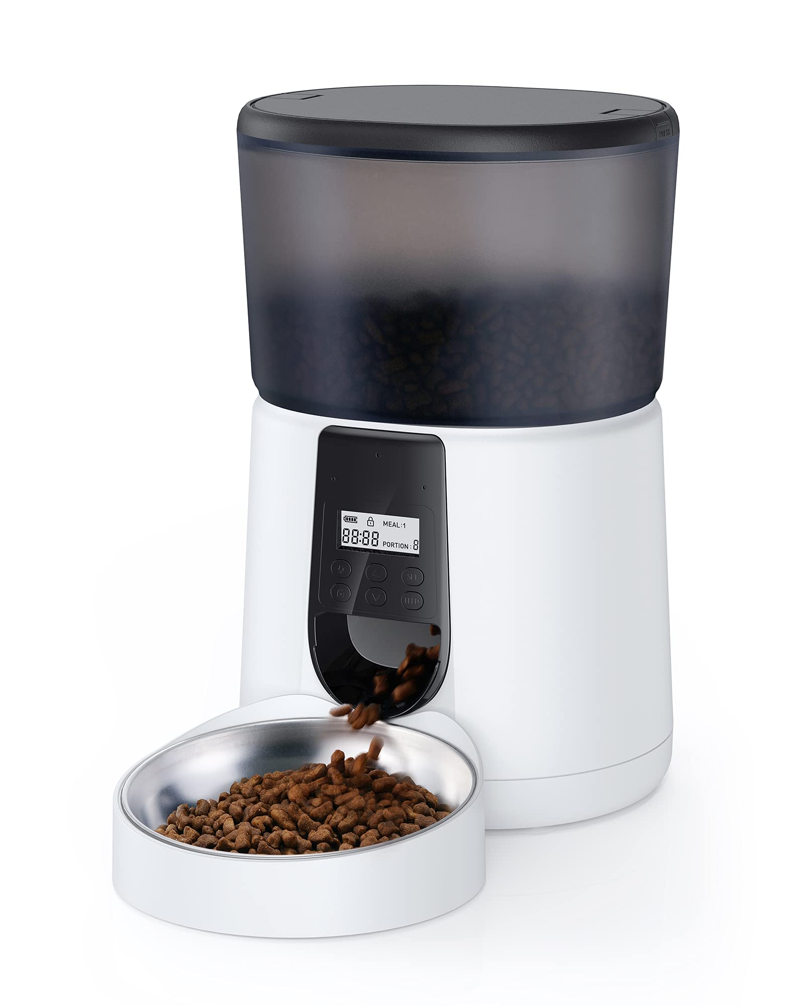 Buy LLSS Automatic Cat Feeder, 4L Food Dispenser, Timed Feeder with